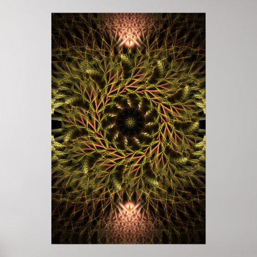 Poster fractalgarden (Devant)