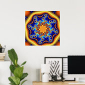Poster Fractalscope céleste (Bureau à domicile)