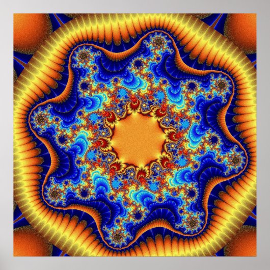 Poster Fractalscope céleste (Devant)