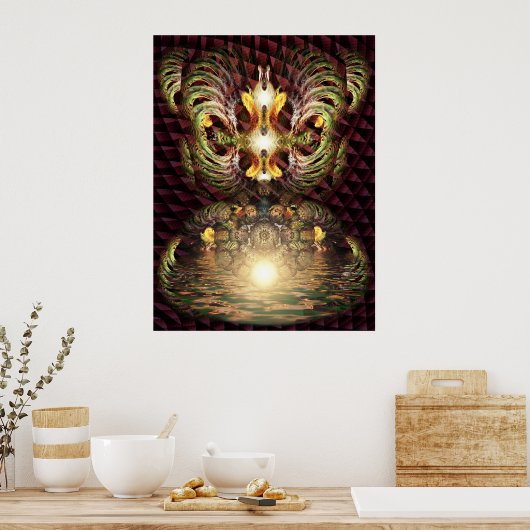 Poster Fractapond Psychedelic Visions (Cuisine)