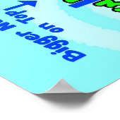 Poster Fraction divisée {Poster mathématique} (Coin)