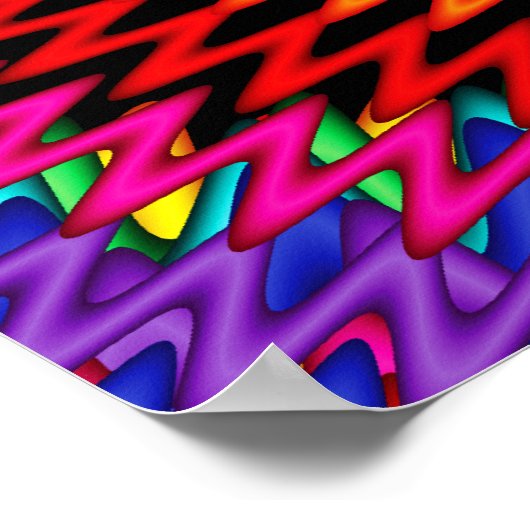 Poster fractionné arc-en-ciel (Coin)