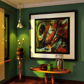 Poster Fractionner l'art Abstrait