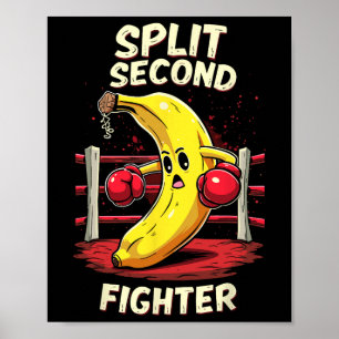 Poster Fractionner le deuxième combattant Muay Thai Mixed