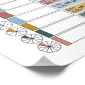 Poster Fractions, Décimales, Pourcentages Éducation Enfan (Coin)