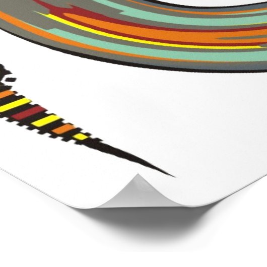 Poster Fractoïdes et fraises de fleurs (Coin)