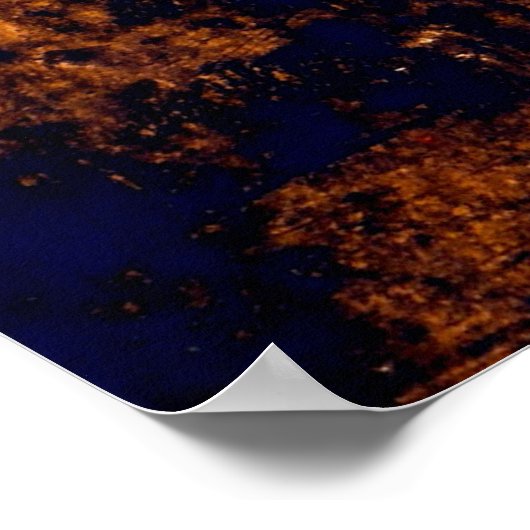 Poster Fracture de détresse de grunge texture (Coin)