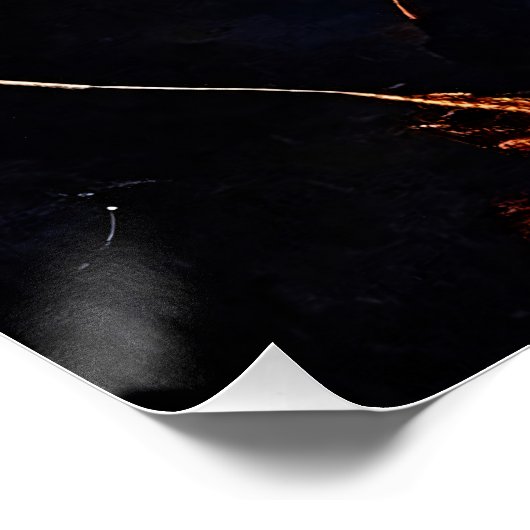 Poster Fracture Dorée (Coin)