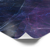 Poster Fractured Face Neon Threads Cosmic Portrait (Coin)