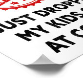 Poster Fragile Je Viens De Laisser Mes Enfants À L'Univer (Coin)