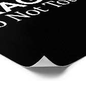 Poster Fragile - Ne pas toucher - (Coin)