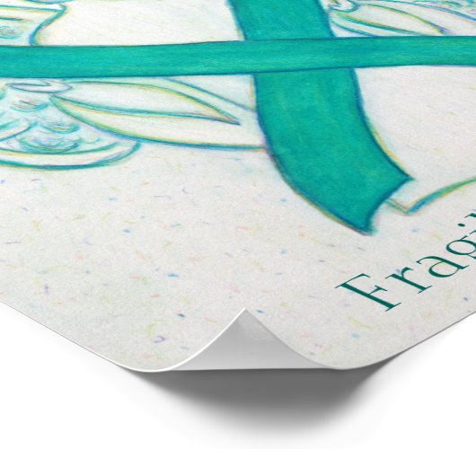 Poster Fragile X Syndrome Sensibilisation Ruban Angel Imp (Coin)