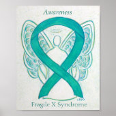 Poster Fragile X Syndrome Sensibilisation Ruban Angel Imp (Devant)
