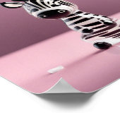 Poster Fragile Zebra : Manipuler avec soin (Coin)