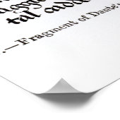 Poster Fragment de la Divina Commedia de Dante (Coin)