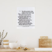 Poster Fragment de la Divina Commedia de Dante (Cuisine)