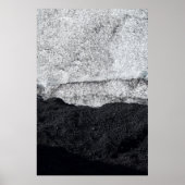 Poster Fragment de pierre blanc et bleu (Devant)