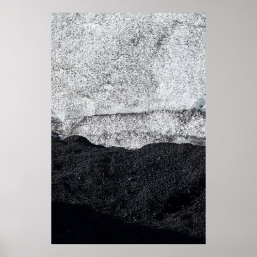 Poster Fragment de pierre blanc et bleu (Devant)