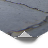 Poster Fragment de pierre noir et blanc (Coin)