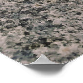 Poster Fragment de pierre noir et gris (Coin)