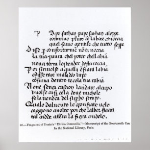 Poster Fragment Divina Commedia de Dante de '