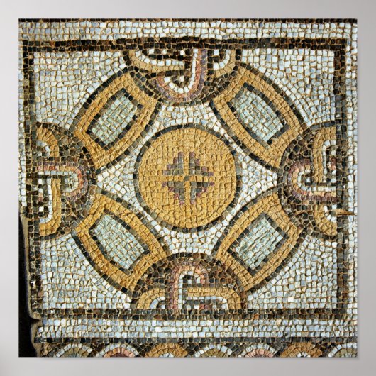 Poster Fragment du sol des thermes romains (Devant)