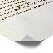 Poster Fragment d'un manuscrit cathare (Coin)