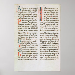Poster Fragment d'un manuscrit de Cathar