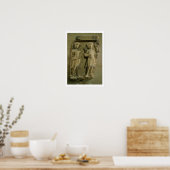 Poster Fragment d'une plaque de bas-relief représentant d (Cuisine)
