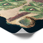 Poster Fragment représentant un paradis bouddhiste (Coin)