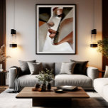 Poster Fragments of the Soul<br><div class="desc">A bold exploration of the human form through cubist lenses. Rich textures and earthy tones create a fragmented face that invites contemplation. Ideal for spaces seeking intellectual depth and contemporary artistic elegance.</div>