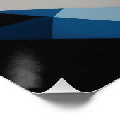 Poster Fragments Prismatiques Triangles interconnectés (Coin)