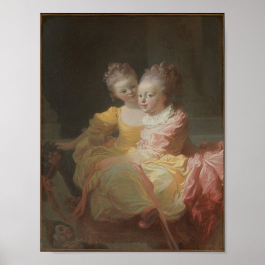 Poster Fragonard & Gérard Enfant endormi reproduction d'a (Devant)
