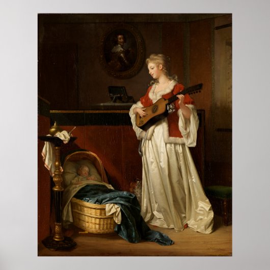 Poster Fragonard & Gérard Enfant endormi reproduction d'a (Devant)