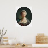 Poster Fragonard Portrait de l'art jeune femme Imprimer (Cuisine)