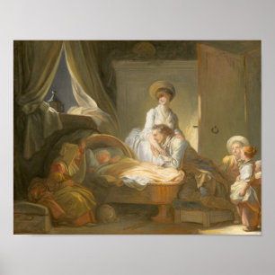 Poster Fragonard Portrait - Jean-Honoré Fragonard