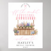 Poster Fraîche De L'Affiche de bienvenue Fête des mariées (Devant)