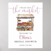 Poster Fraîche De L'Affiche de bienvenue Fête des mariées (Devant)