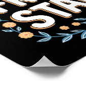 Poster Fraîche Début Motivation Florale (Coin)