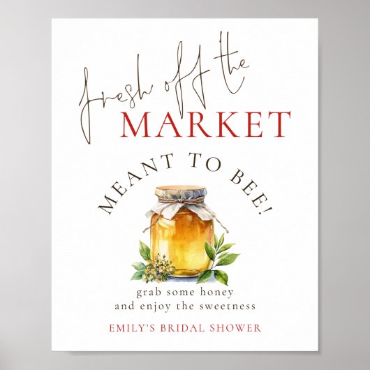 Poster Fraîche hors du marché signifie être favorable Fêt (Devant)