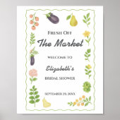 Poster Fraîchement De L'Affiche de bienvenue De Marché De (Devant)