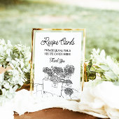 Poster Fraîchement Hors Du Marché Cartes À Recettes Douch