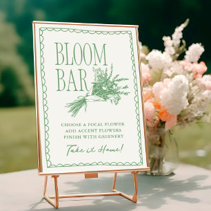 Poster Fraîchement retirée du marché : Baby Shower vert