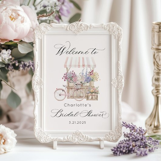 Poster Frais Éclos Mariage Bienvenue