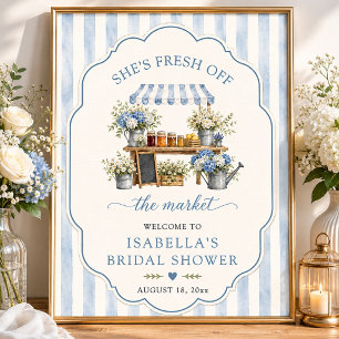 Poster Frais Éclos sur le Marché Couleurs Pastel Baby Sho