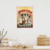 Poster Frais et froid - Bière directement du pôle Nord (Cuisine)