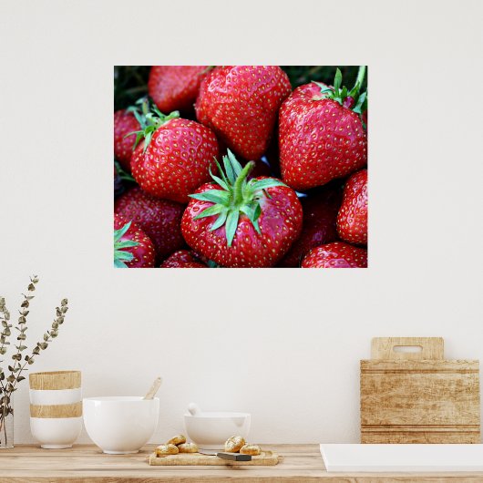 Poster fraise (Cuisine)