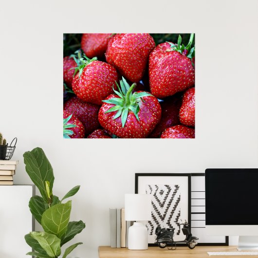 Poster fraise (Bureau à domicile)