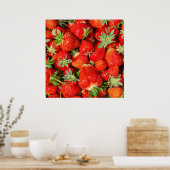 Poster fraise (Cuisine)