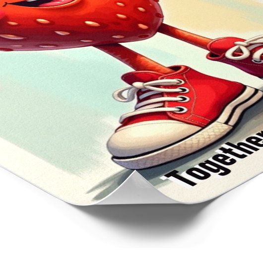 Poster Fraise (Coin)